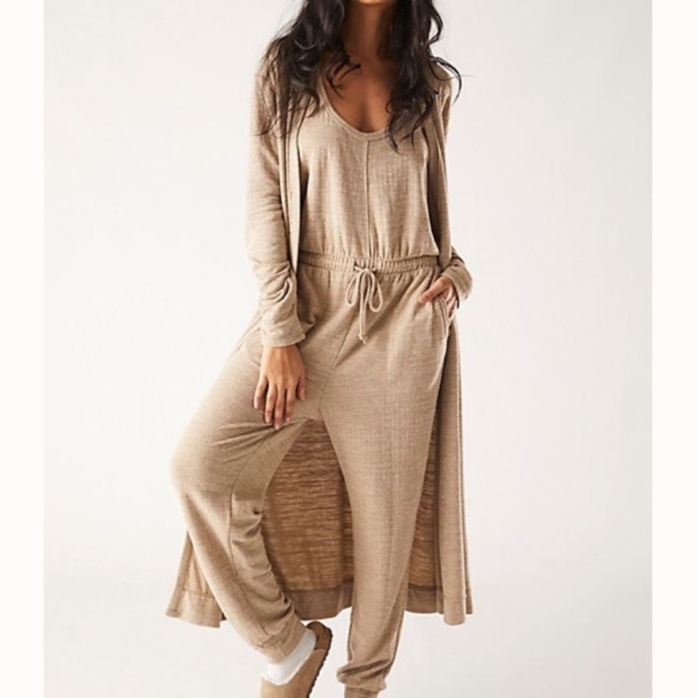 Free People Beach Bicoastal Cardigan & jumpsuit NWT**defect on cardigan